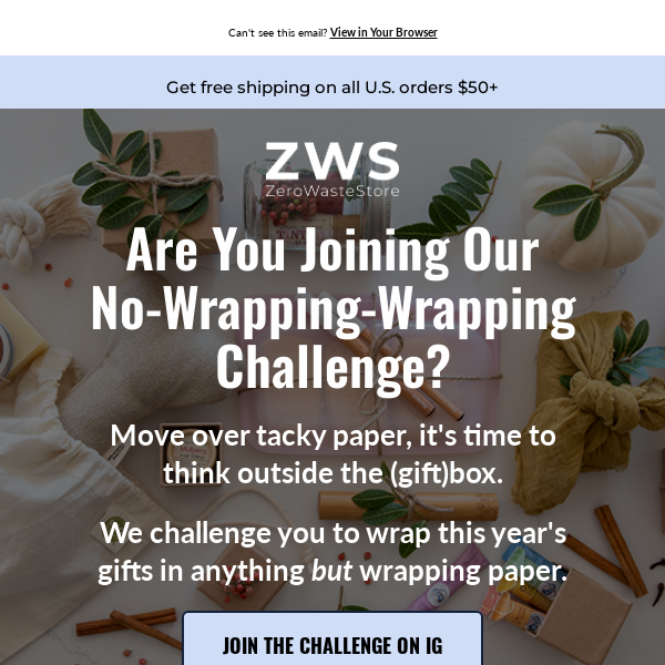 Join Our No-Wrapping-Wrapping Challenge 🎁📦