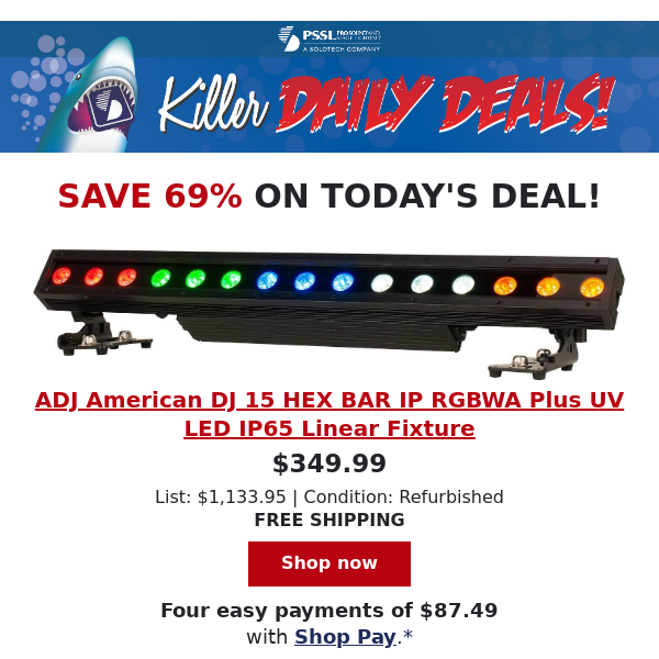 Sunday's Killer Daily Deal!