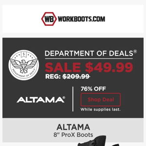 Hurry! Grab 76% Discount on Altama ProX Boots Before Stock Runs Out! 🏃‍♂️