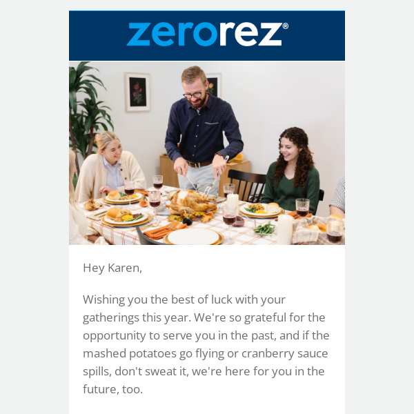Hey Zerorez, Thank you!