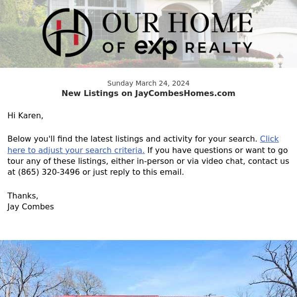 New Property Listings on JayCombesHomes.com