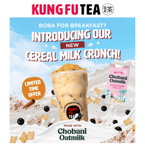 Boba For Breakfast? Well, Yes! - Chobani x Kung Fu Tea