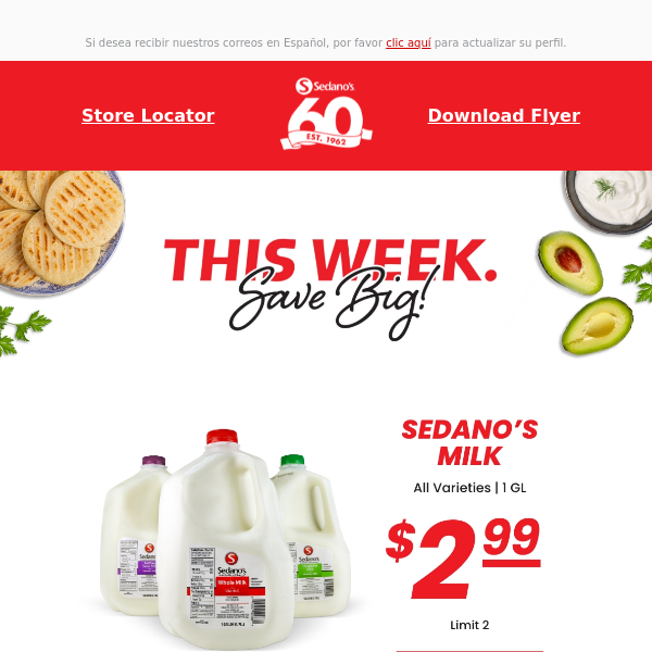 Your Sedano’s weekly ad is here. Save on avocados and make these Venezuelan 'Reina Pepiada' arepas! 🥑 👸🫓