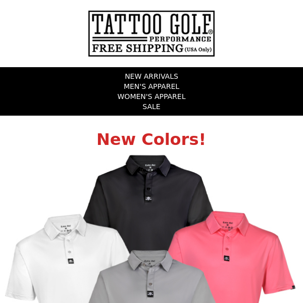 New Cool-Stretch Men's Still Basic Golf Shirts