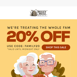 🥳 Today's Treat: 20% OFF Sitewide!