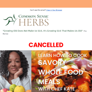 🍲 CANCELLED | Healthy Cooking Class