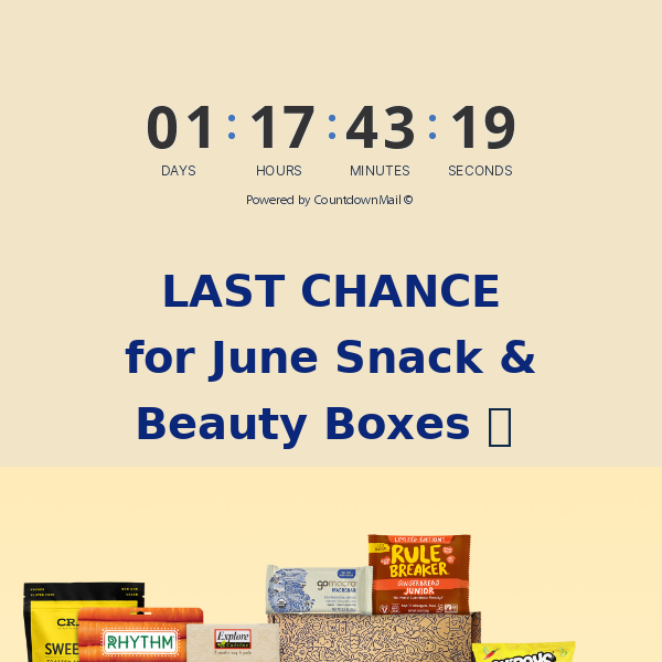 ⏰ LAST CHANCE for June Boxes! ⏰