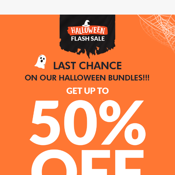 🕷️GET 50% OFF FOR LIMITED TIME?!  HURRY! 👻