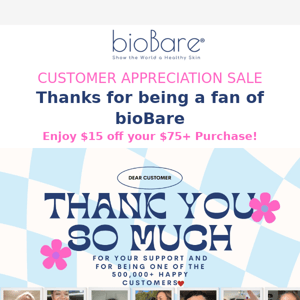Thanks for being a fan of BioBare...