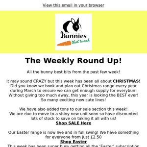 The Weekly Round Up! 🐰