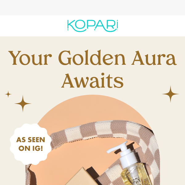 Introducing Golden Aura Glow Set, in collaboration with