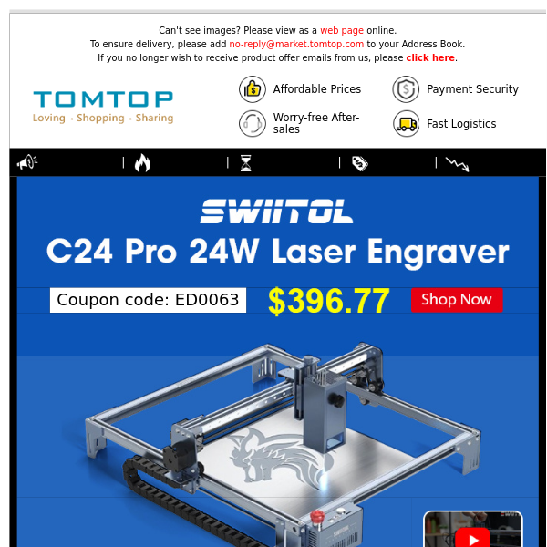 [TOP Picks] 🔝Best Price For You: Swiitol Laser Engravers & Fishing Bait Boats & 3D Printers