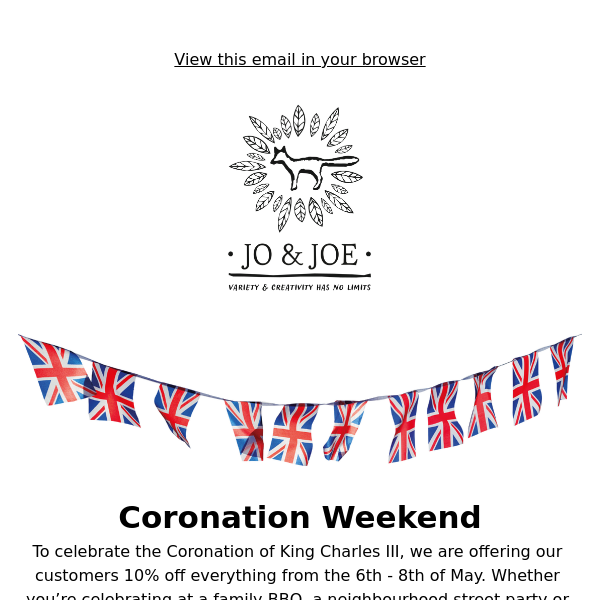 Coronation Weekend Discount🇬🇧