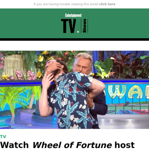 Watch 'Wheel of Fortune' host Pat Sajak try his best to tackle a contestant