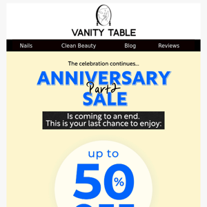 ⭐FINAL reminder⭐ Anniversary Sale is ending soon!