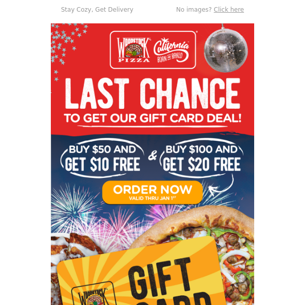 Last Chance to Save on Gift Cards!