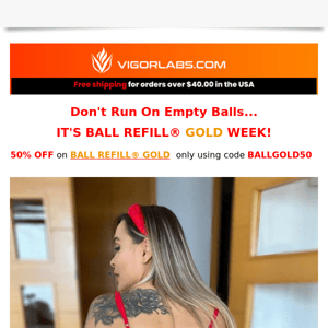 🏐Don't Run On Empty Balls! BALL REFILL® GOLD 50% OFF 💦🏐