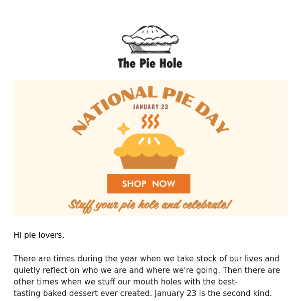 National Pie Day! 🥳🥧