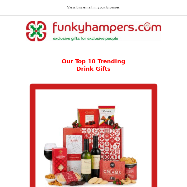 🎅 Top 10 Christmas Drink Gifts by FunkyHampers