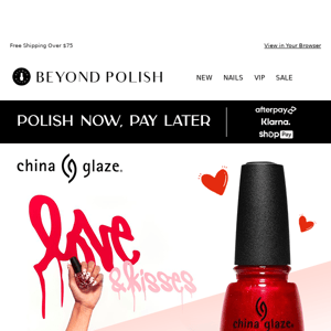 💖 NEW! China Glaze Love & Kisses 💖