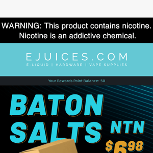 $6.98 💰 Baton Salts - Island Mango!