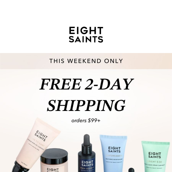 Ready, set, FREE 2-day shipping!