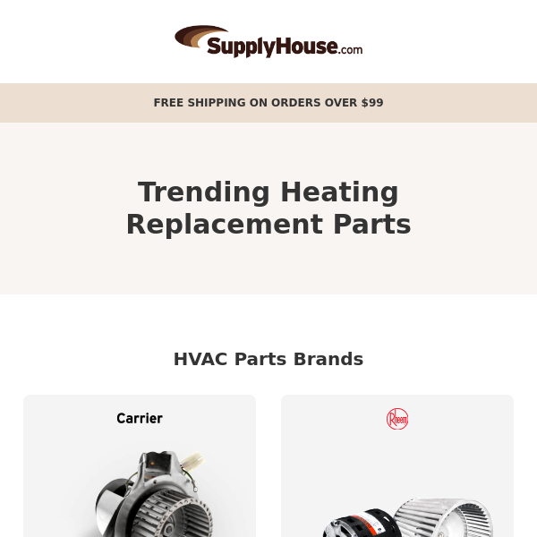 Get Ahead on Heating Parts
