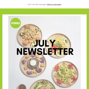 VitaBowl July Newsletter