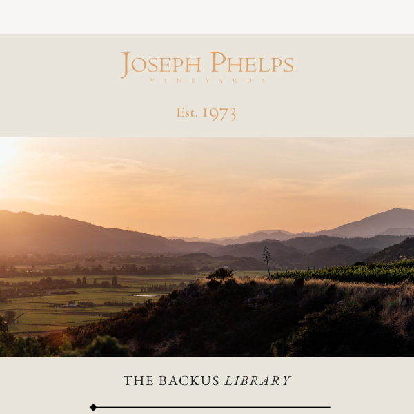 Backus on Track at Joseph Phelps Vineyards