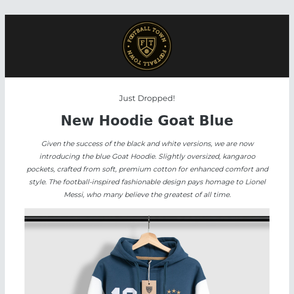 New Hoodie Goat Blue 🐐