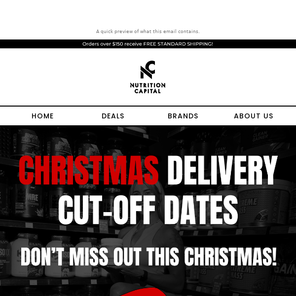Don't miss out on your Christmas deliveries