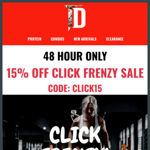 48 Hour 15% Off Click Frenzy Sale! 👻