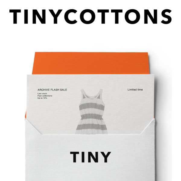 Tiny Cottons Don't miss out this Archive Flash Sale!