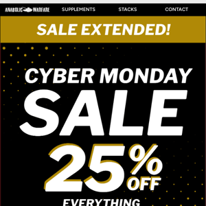 CYBER MONDAY SALE - EXTENDED! Your last chance to save!