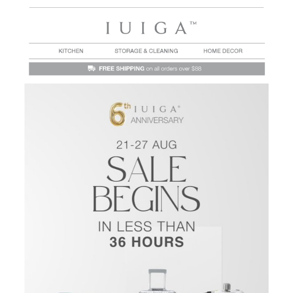 IUIGA's 6th Anniversary Sale: Happening in less than 36hr 🎉