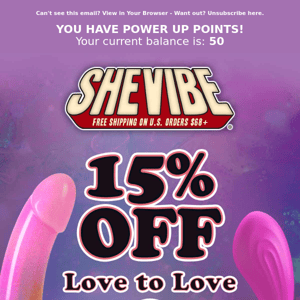 15% Off All Love To Love 💗 Products At SheVibe!