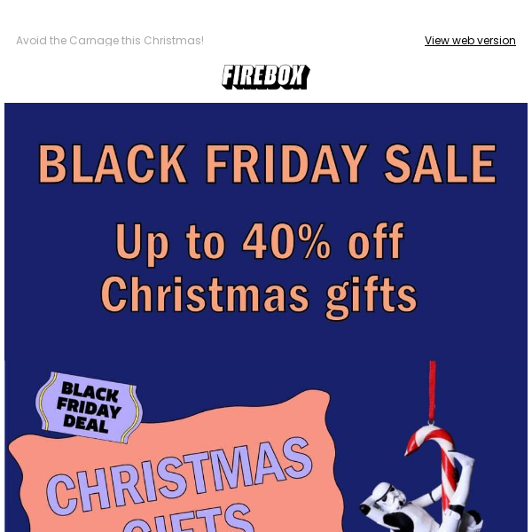 The Big Black Friday Sale continues - up to 40% off