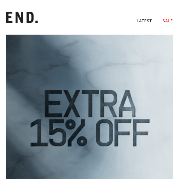 Extra 15% off sale - 24 hours remaining