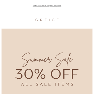 30% Off | Summer Sale Is Still On!🏷