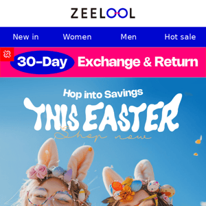 Hop into savings this Easter! Hurry!