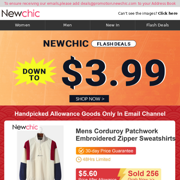 $3.99 Flash Deals! $5.60 Mens Sweatshirts, $8.99 Women Sleeveless Tank Top, Grab >