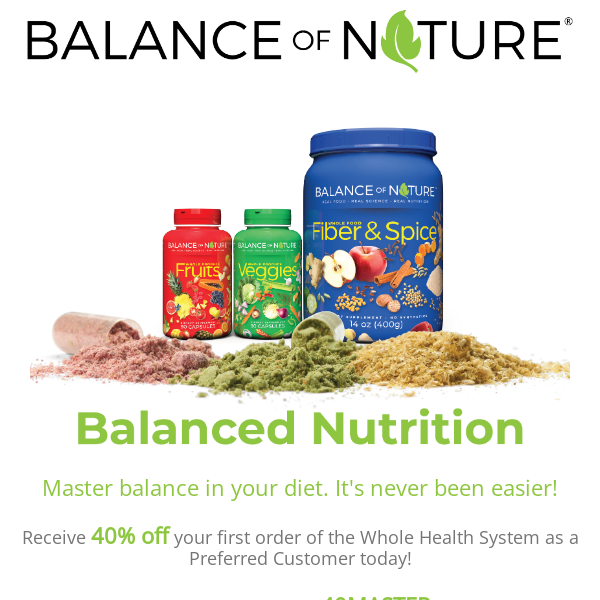 Take Control and Master Balance in Your Diet!