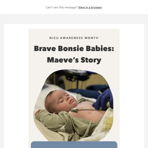 Brave Bonsie Babies: Maeve’s Story