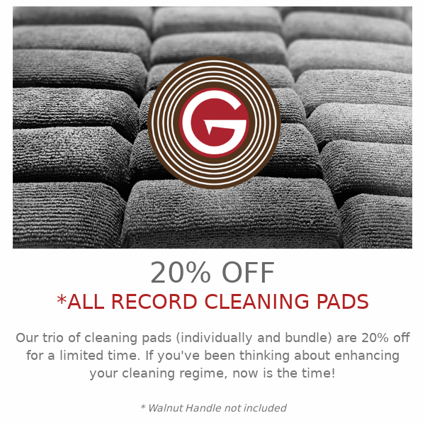 GrooveWasher Cleaning Pad Sale!