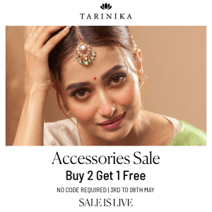 🎁 Tarinika Accessories Sale is Live