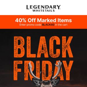 40% Off Black Friday Sale