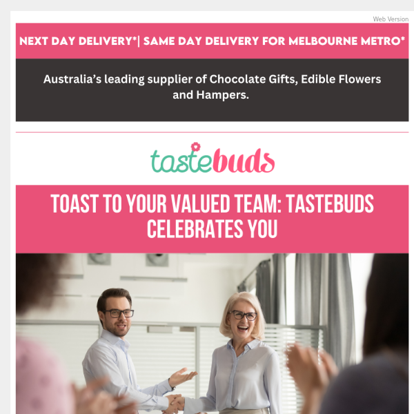 Toast to Your Valued Colleagues with Tastebuds🫡