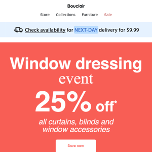 25% off window event ❗