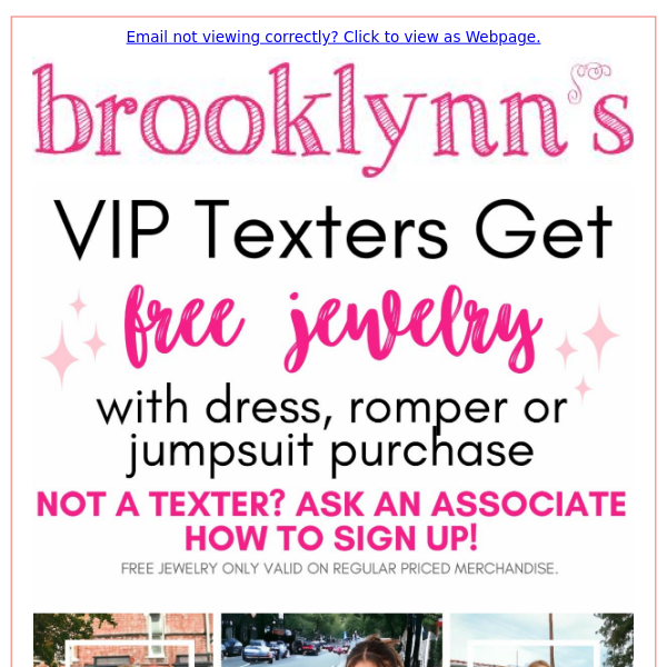 VIP Texters Get FREE Jewelry!  😍