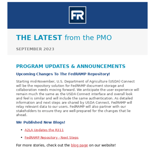 FedRAMP PMO Newsletter | September Issue